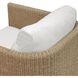 Santorini Twisted Honey and Oyster White Outdoor Swivel Lounge Chair