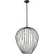 Savanti 1 Light 22 inch Matte Black Pendant Ceiling Light