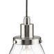 Hinton 1 Light 8 inch Brushed Nickel Mini-Pendant Ceiling Light