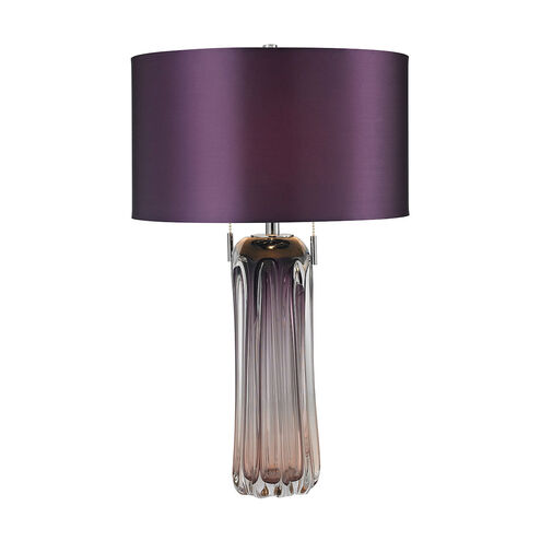 Brownfield 25 inch 60 watt Purple Table Lamp Portable Light
