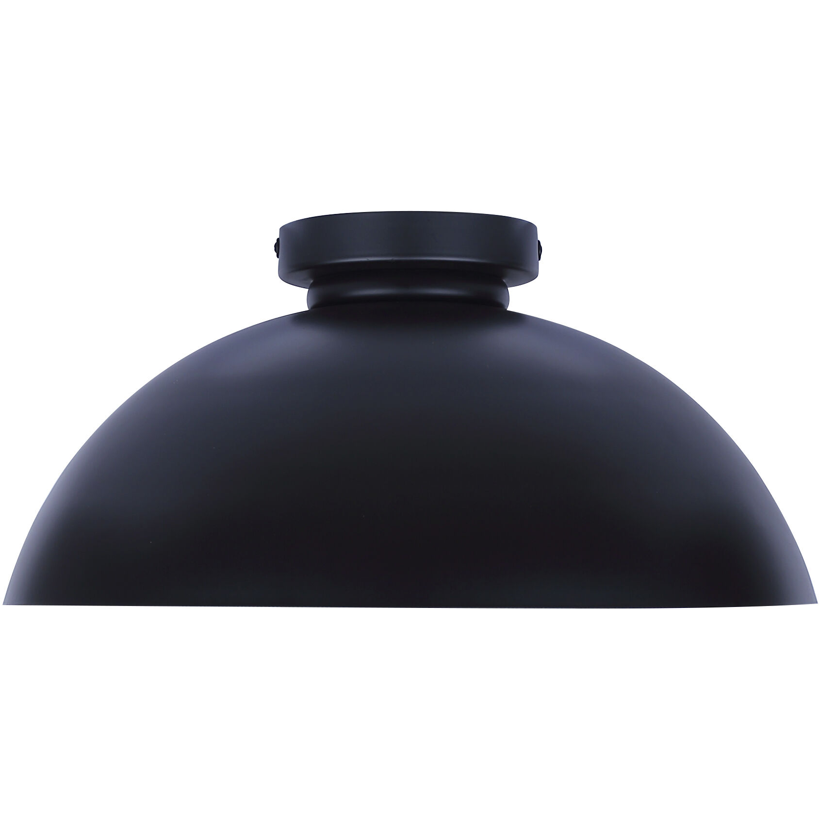 Eddie 15.5 inch Black Semi-Flush Mount Ceiling Light