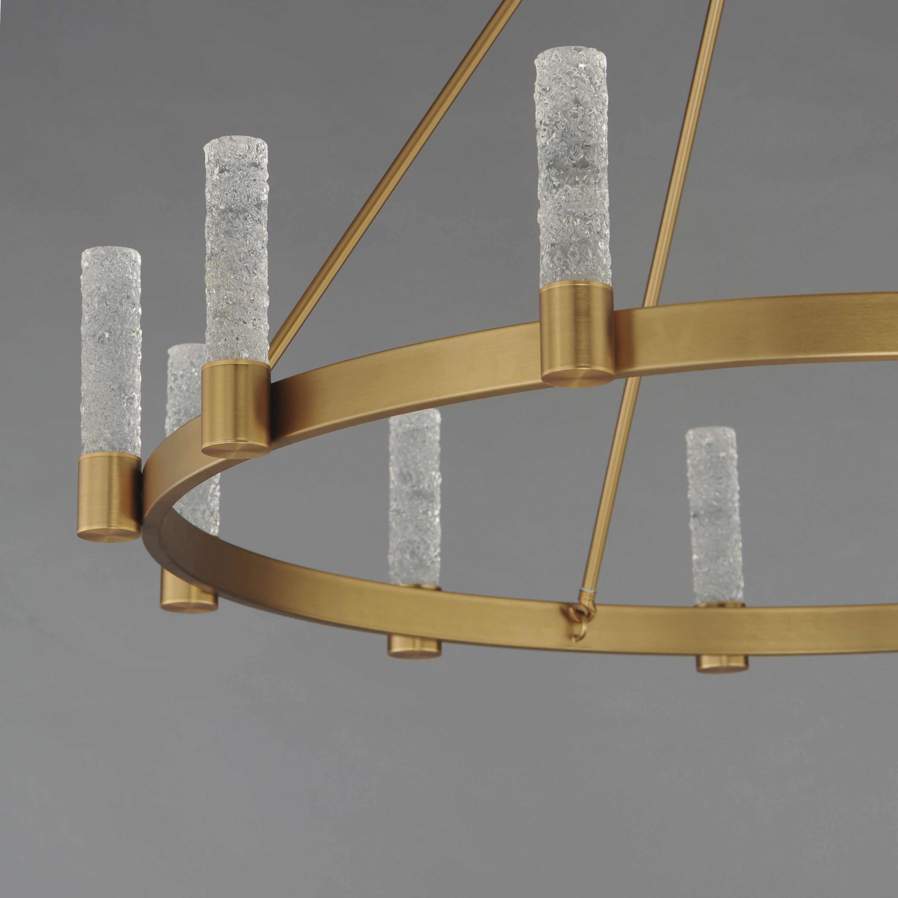 Duchess LED 44 inch Natural Aged Brass Chandelier Ceiling Light