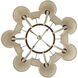Teagan 7 Light 34 inch Winter White / Natural Chandelier Ceiling Light
