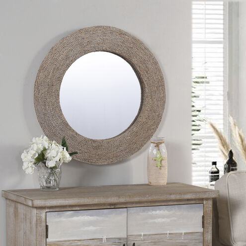 Harper 33 X 33 inch Whitewash/Natural Wall Mirror