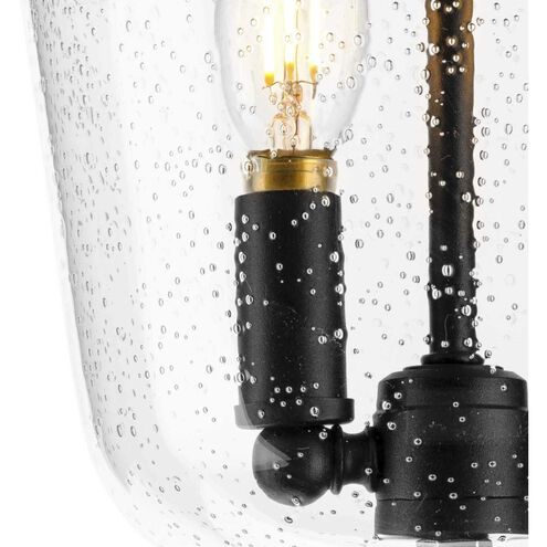 Ashmore 2 Light 11 inch Textured Black Outdoor Flush Mount