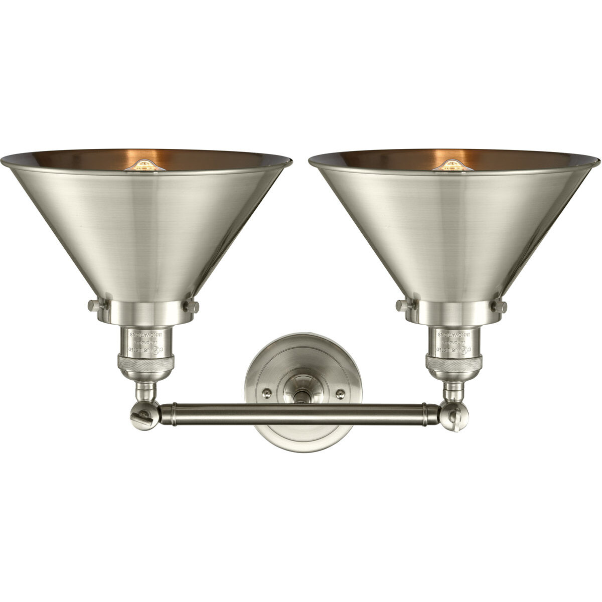 Franklin Restoration Briarcliff LED 19 inch Brushed Satin Nickel Bath Vanity Light Wall Light, Franklin Restoration