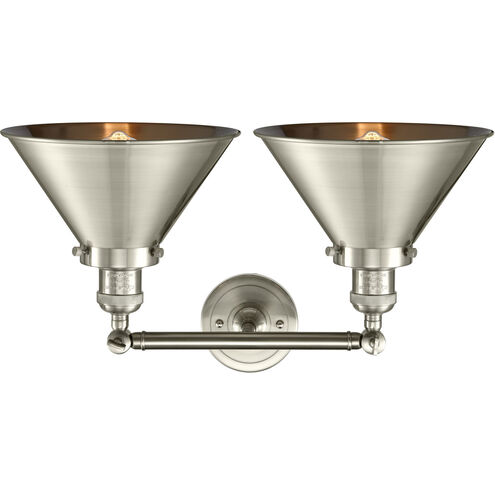 Franklin Restoration Briarcliff 2 Light 19 inch Brushed Satin Nickel Bath Vanity Light Wall Light, Franklin Restoration
