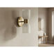 Vonda 2 Light 4.75 inch Aged Brass Wall Sconce Wall Light in Faux Alabaster