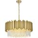 Willow 8 Light 24 inch Satin Gold Chandelier Ceiling Light