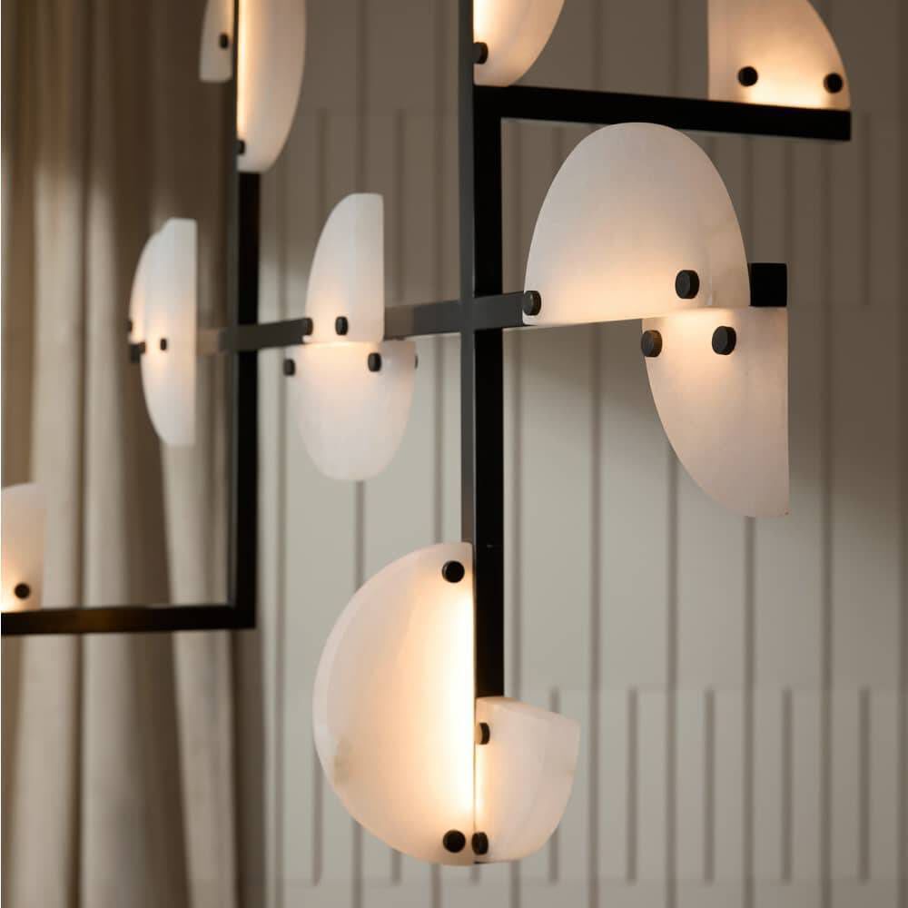 Nova 14 Light 39.5 inch English Bronze Linear Chandelier Ceiling Light