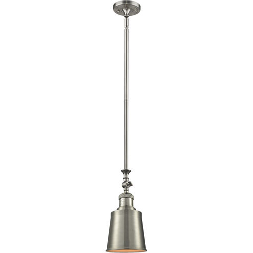 Franklin Restoration Addison 1 Light 5 inch Brushed Satin Nickel Mini Pendant Ceiling Light in Incandescent, Franklin Restoration