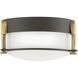 Colbin LED 7 inch Oil Rubbed Bronze with Heritage Brass Indoor Flush Mount Ceiling Light