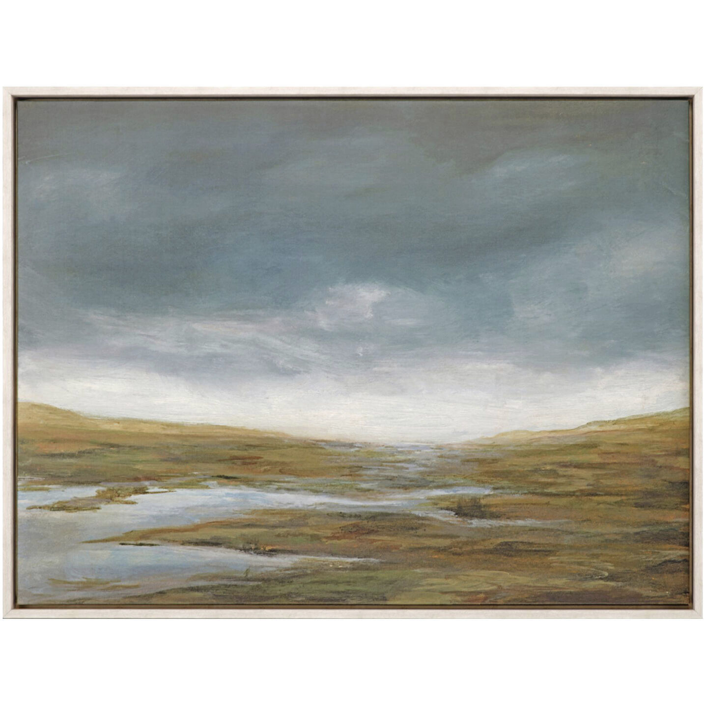 Basin Squall Blue and Green Canvas