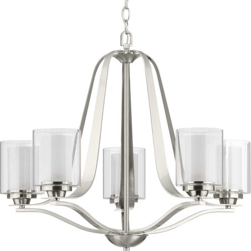 Kene 5 Light 27 inch Brushed Nickel Chandelier Ceiling Light