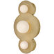 Lisa McDennon Rhea LED 18 inch Heritage Brass Vanity Light Wall Light