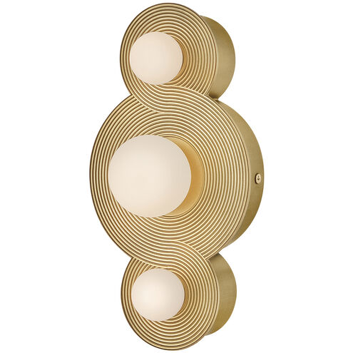 Lisa McDennon Rhea LED 18 inch Heritage Brass Vanity Light Wall Light