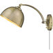 Rey 1 Light 8 inch Aged Brass Articulating Wall Sconce Wall Light, Adjustable