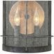 Newport LED 12 inch Aged Zinc Outdoor Wall Mount Lantern, Medium
