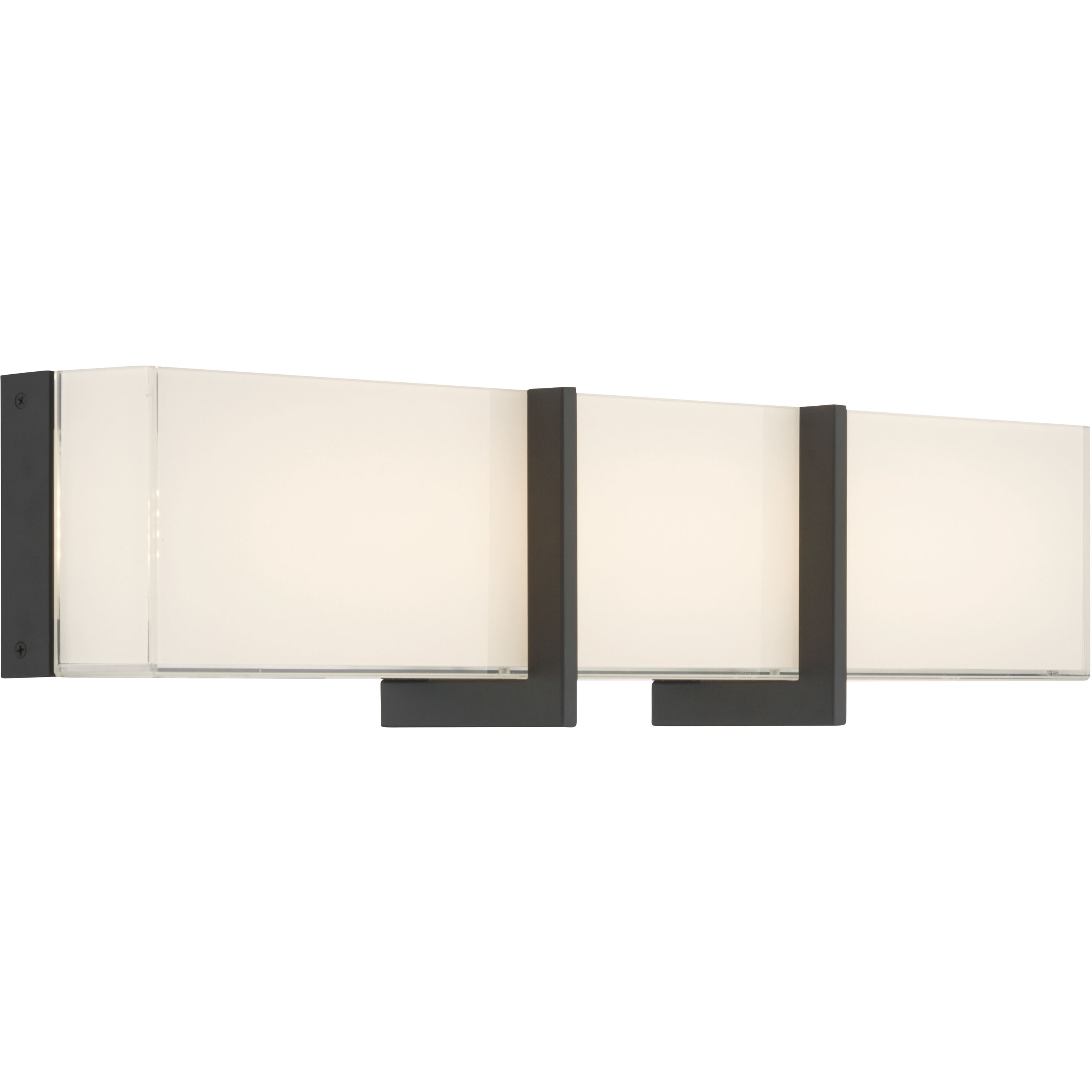 High Rise LED 24.25 inch Dark Matte Black Bath Bar Wall Light