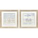 Peaceful Poolside Blue and Beige and White Framed Art, Propac