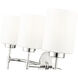 Keylee 3 Light 22 inch Polished Nickel Bathroom Vanity Light Wall Light
