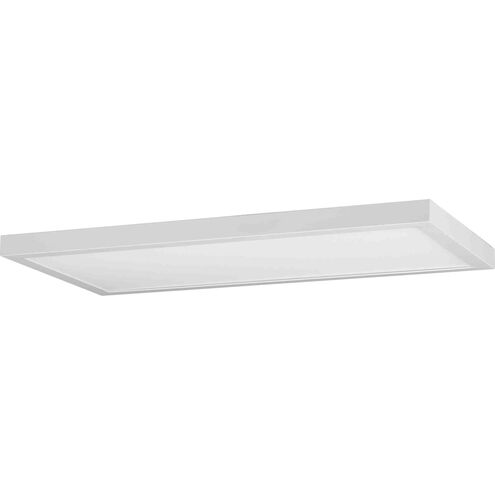 Everlume LED Satin White Linear Panel Flush Mount Ceiling Light, Progress LED