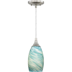 Milano LED 4.75 inch Satin Nickel Mini Pendant Ceiling Light