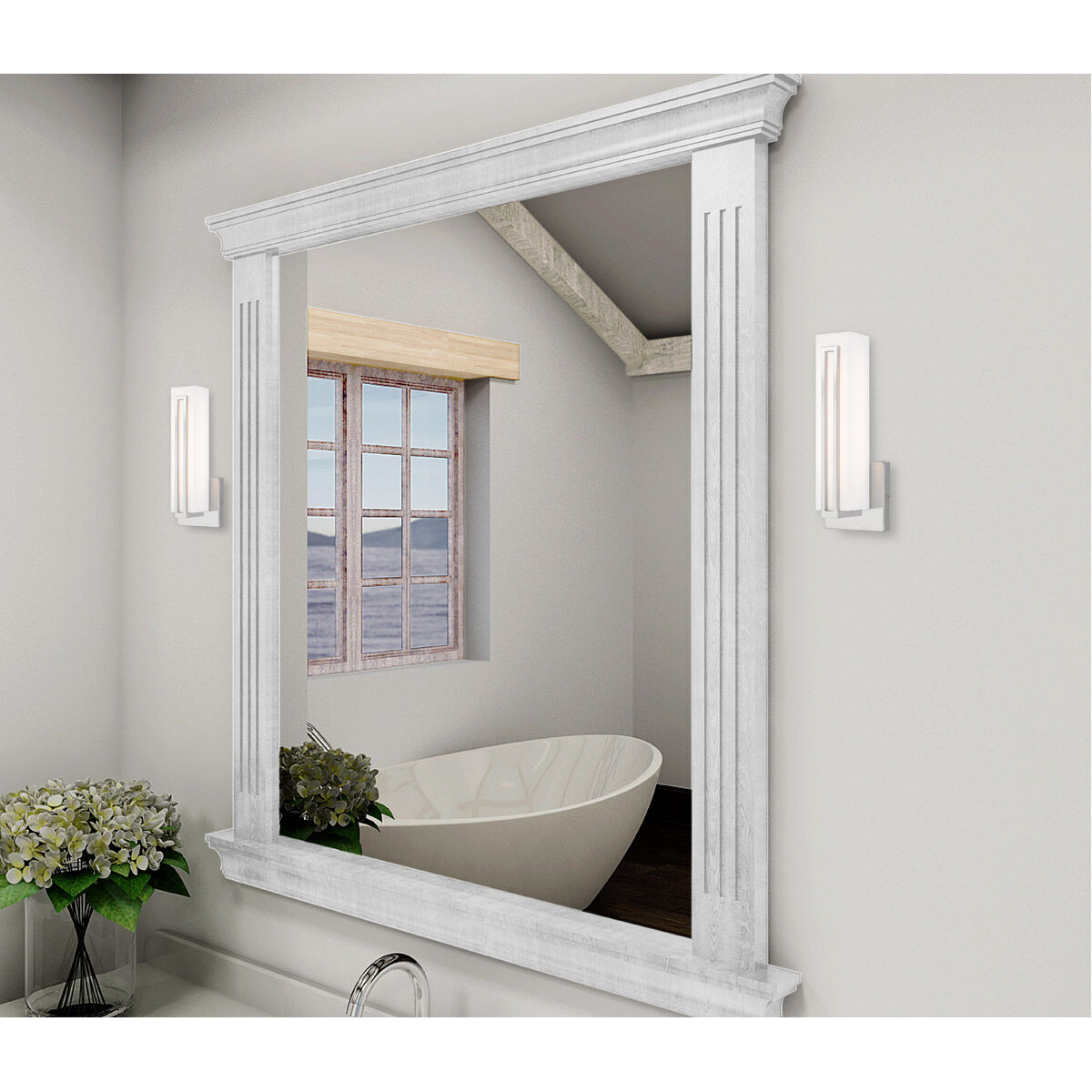 Fulton LED 4 inch Polished Chrome ADA ADA Wall Sconce Wall Light