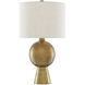 Rami 27 inch 150.00 watt Antique Brass Table Lamp Portable Light