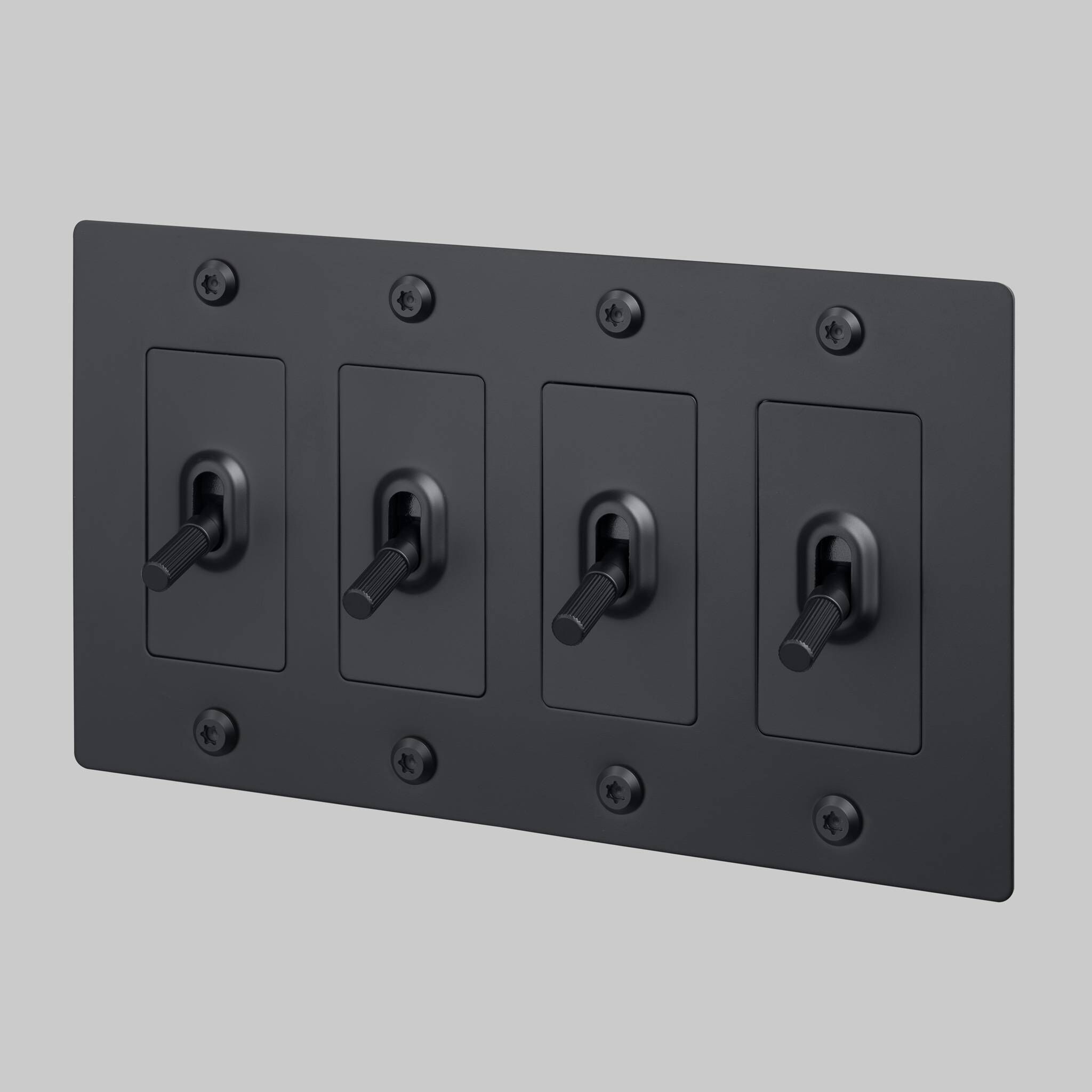 4G Toggle 120-277 Black Light Switch