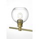 Collier 2 Light 19 inch Satin Gold Bath Sconce Wall Light