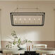 Delvin 6 Light 16 inch Champagne Bronze and Black Chandelier Ceiling Light in Champagne Bronze with Black, Single