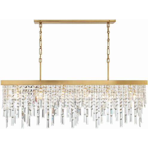 Winfield 6 Light 49 inch Antique Gold Chandelier Ceiling Light