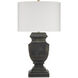 Balustrade 31.5 inch 150 watt Distressed Light Black Table Lamp Portable Light