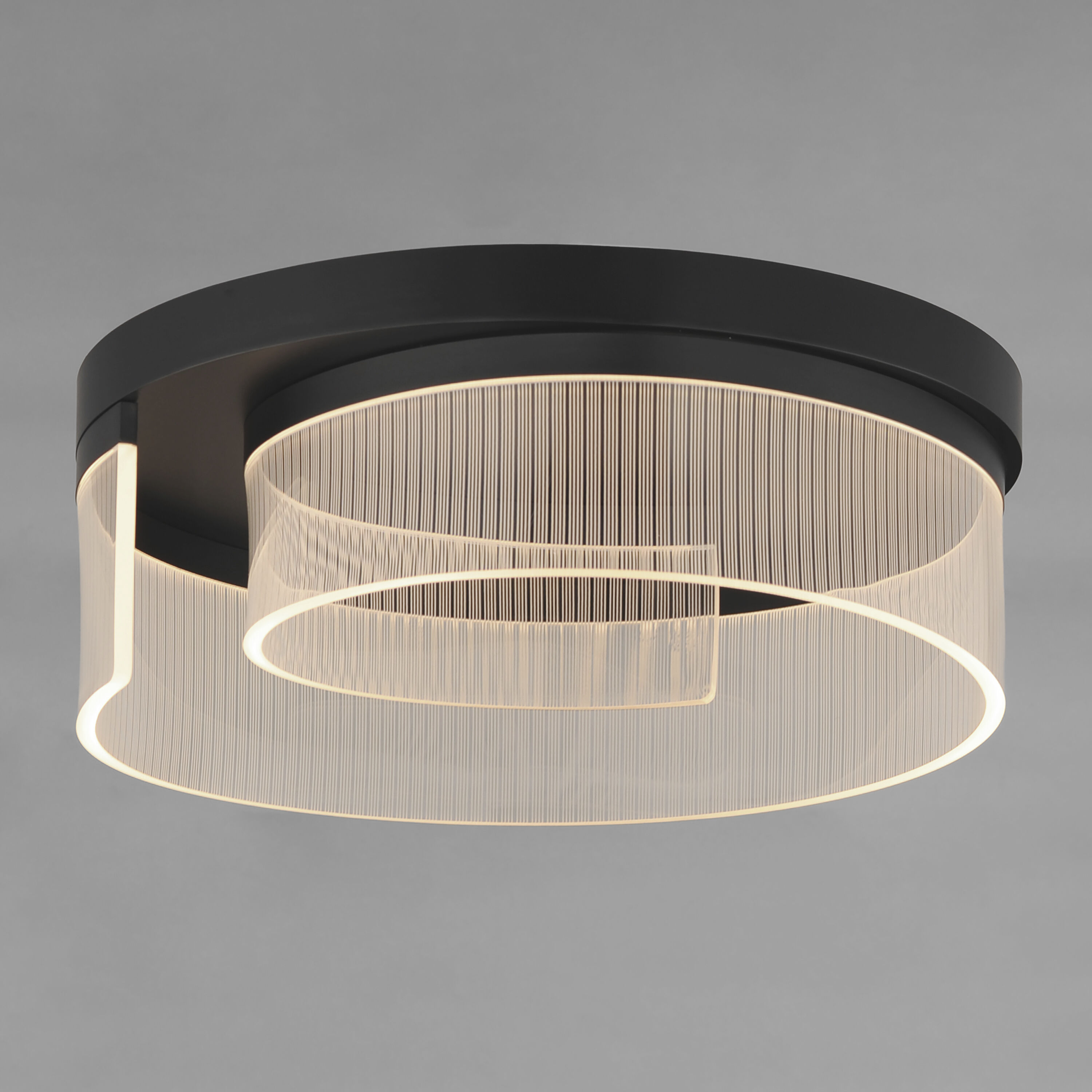 Sonata LED 19.75 inch Black Flush Mount Ceiling Light