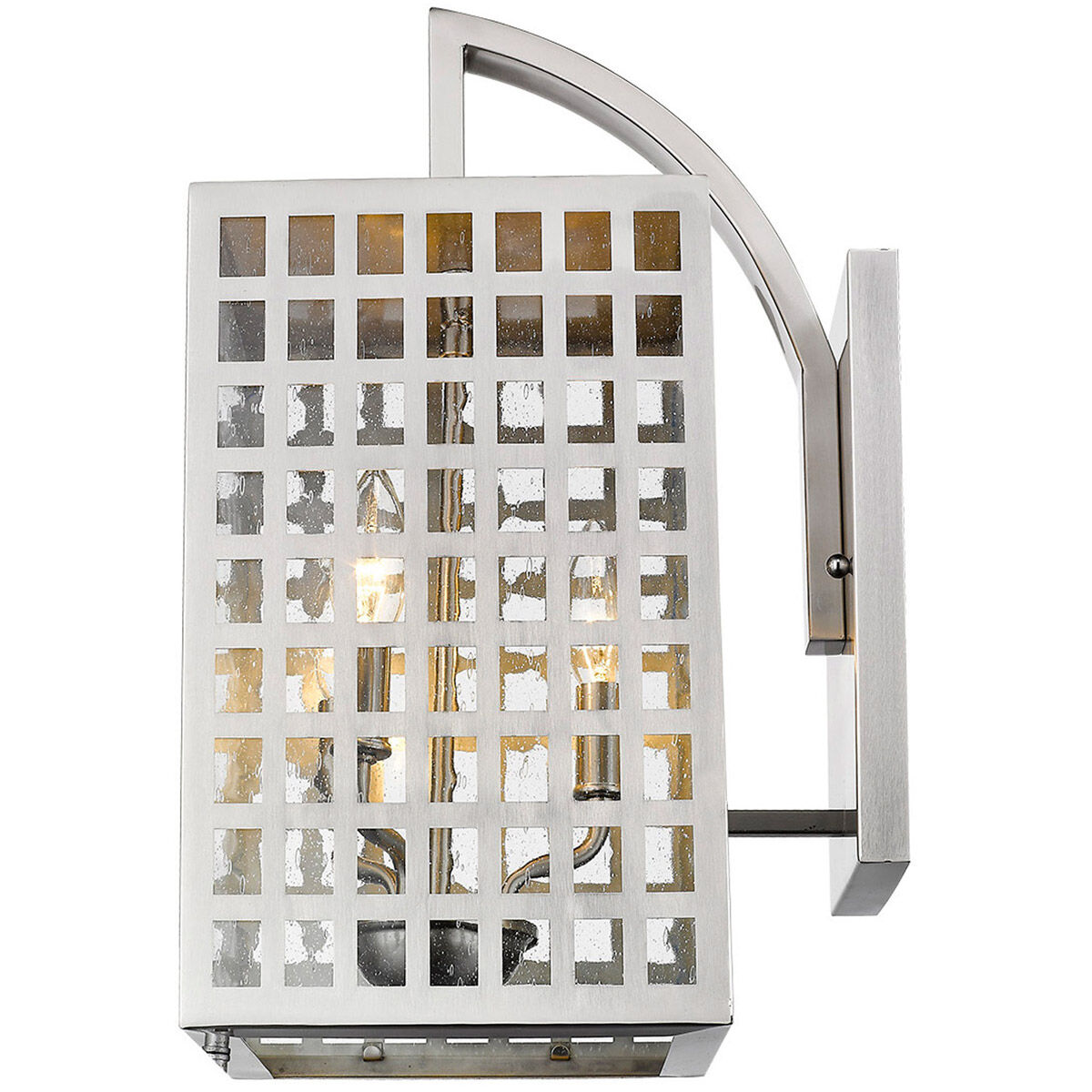 Letzel 3 Light 18 inch Satin Nickel Exterior Wall Mount