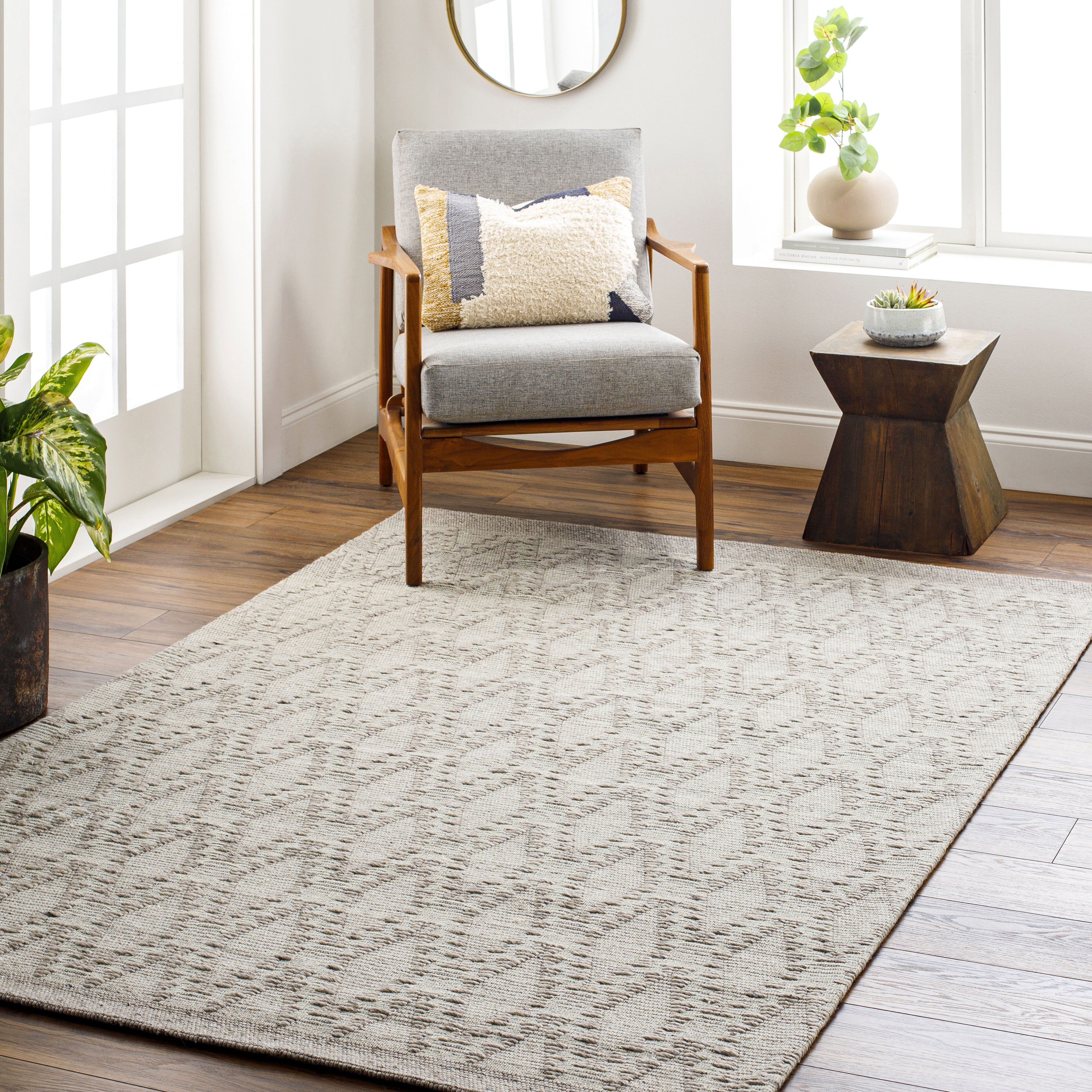 Napoli 120 X 96 inch Gray Rug, Rectangle