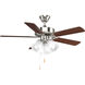 AirPro 42 inch Brushed Nickel with Cherry/Natural Cherry Blades Ceiling Fan