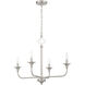 Jolenne 4 Light 26 inch Brushed Polished Nickel Chandelier Ceiling Light