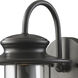 Portside 1 Light 12 inch Matte Black Outdoor Sconce