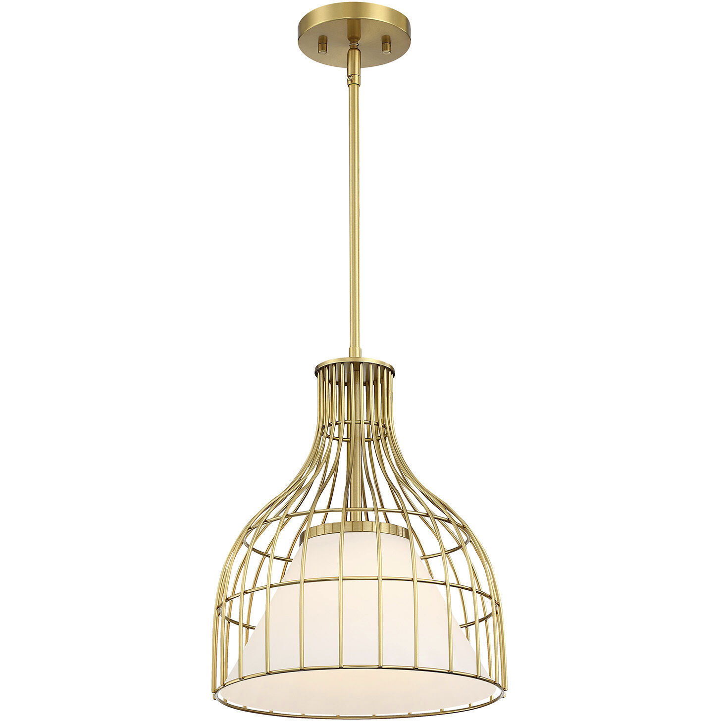 Evensong LED 12 inch Brushed Gold Pendant Ceiling Light