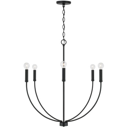 Ansley 6 Light 30.25 inch Matte Black Chandelier Ceiling Light