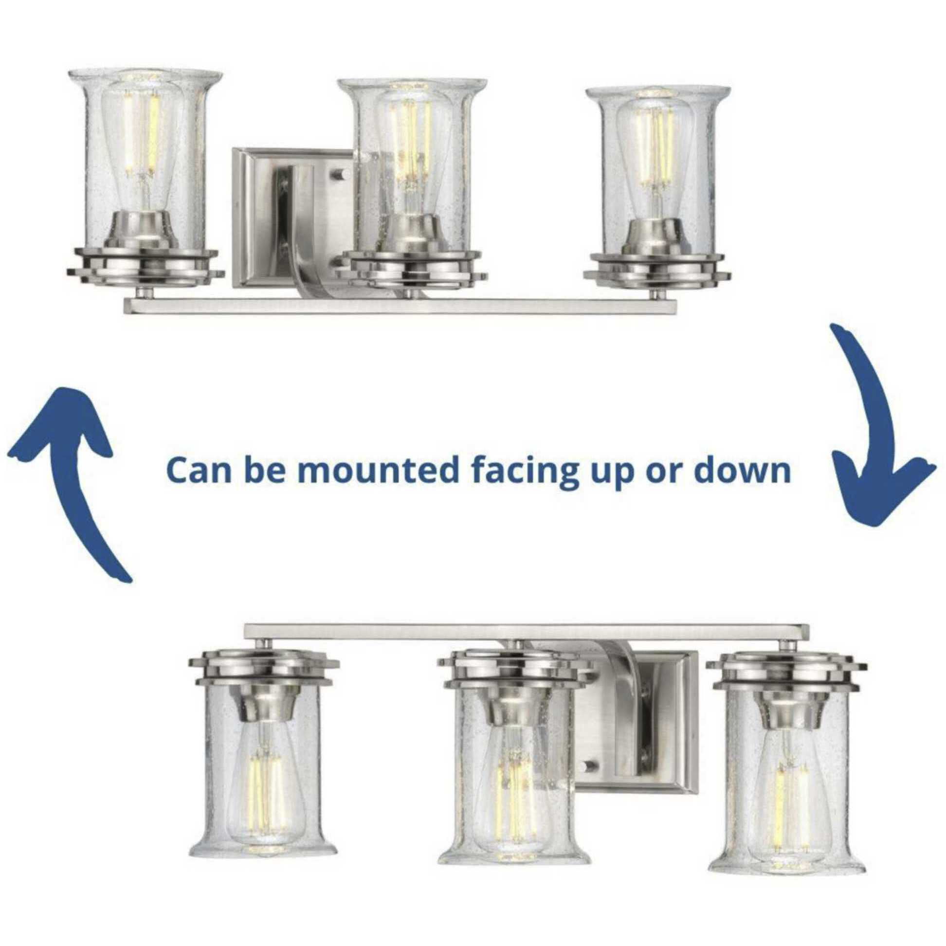 Winslett 3 Light 24 inch Brushed Nickel Bath Vanity Wall Light