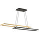Double Entendre Linear Pendant Ceiling Light in 2700K, dweLED