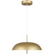Kelvin LED 15.75 inch Gold Pendant Ceiling Light