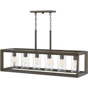Open Air Rhodes LED 42 inch Warm Bronze Outdoor Linear Hanging Light