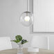 Quince LED 11.75 inch Satin Nickel Pendant Ceiling Light
