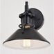Canton LED 8.75 inch Black and Matte White Wall Light in 1
