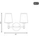 Traditional 2 Light 15 inch Natural Brass Bathroom Vanity Light Wall Light