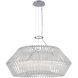 Taza 6 Light 28 inch Chrome Pendant Ceiling Light